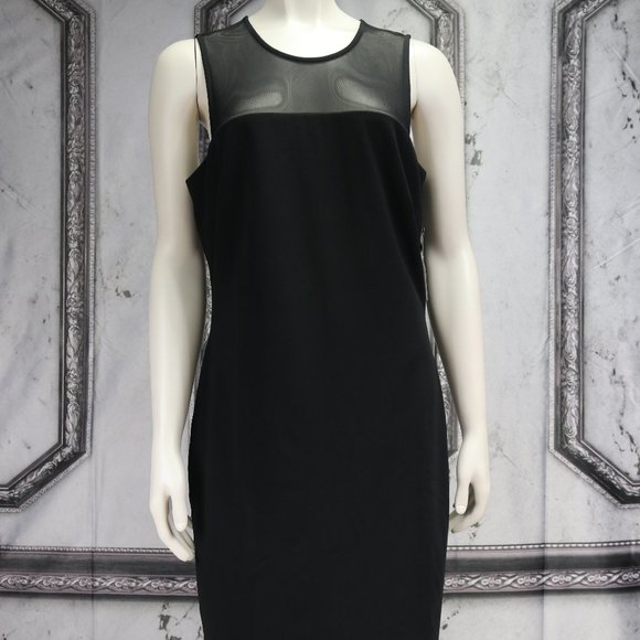 NY&C Mesh Inset Sheath Dress - Picture 1 of 7